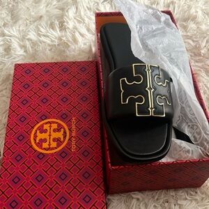 Tory Burch double T sport slide